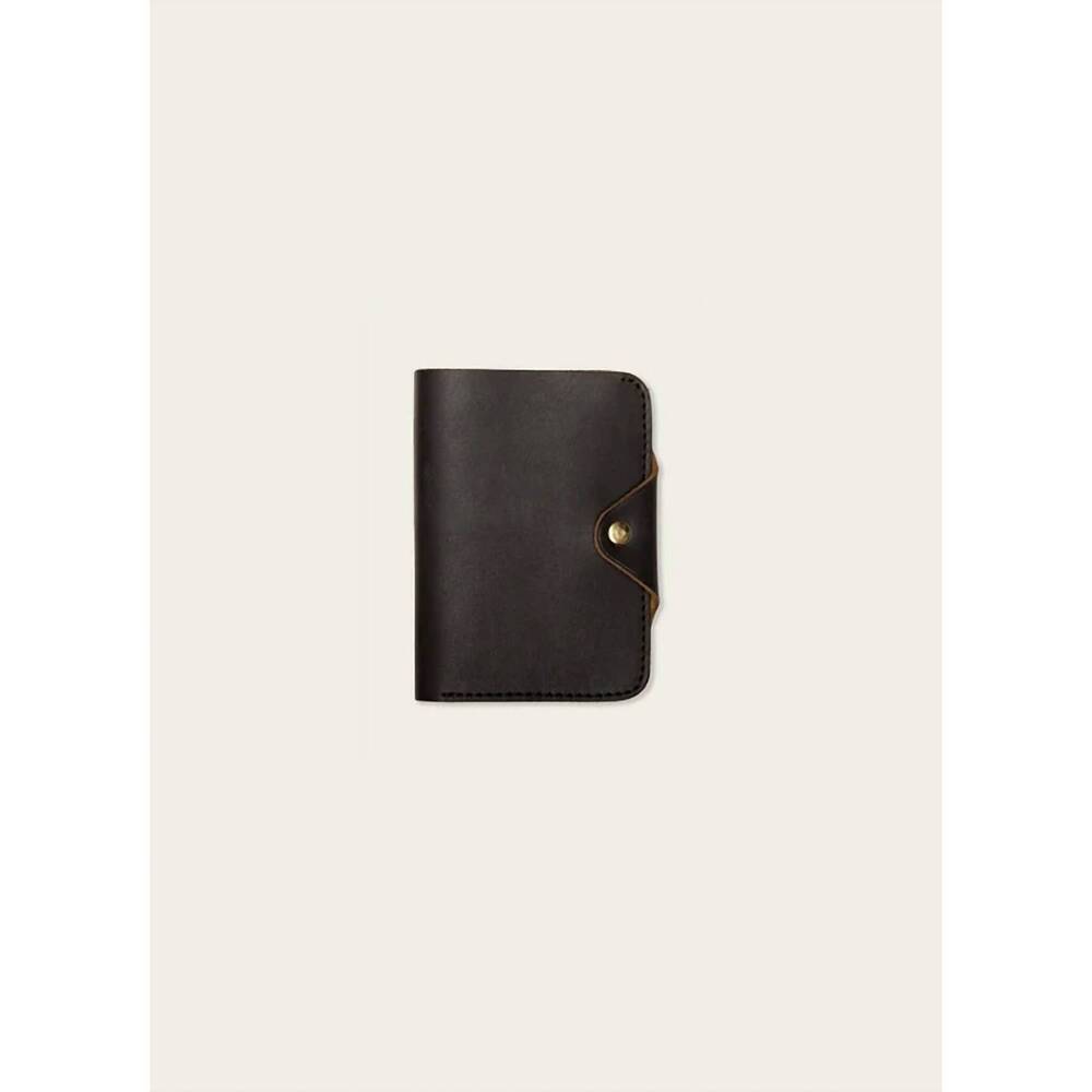 NEW WP STANDARD unisex leather snap passport travel wallet in desert black